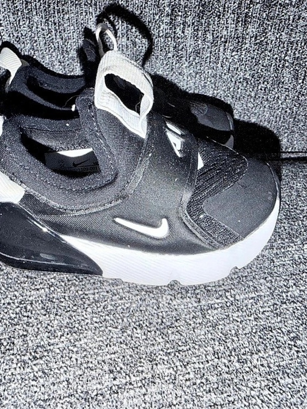 Nike Air Max 270 Extreme Toddler Black & White Sneakers